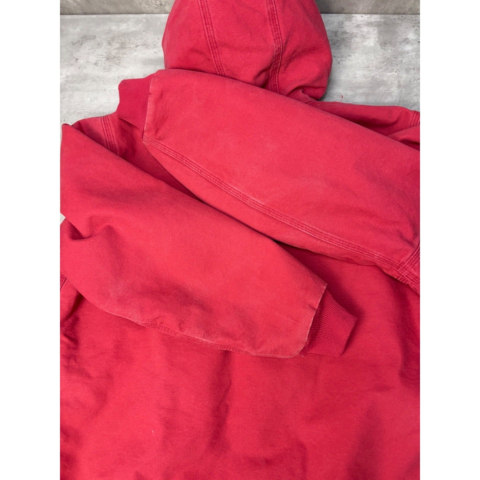 Vintage Womens Carhartt Canvas Insulated Hooded Active Jacket Size XL
