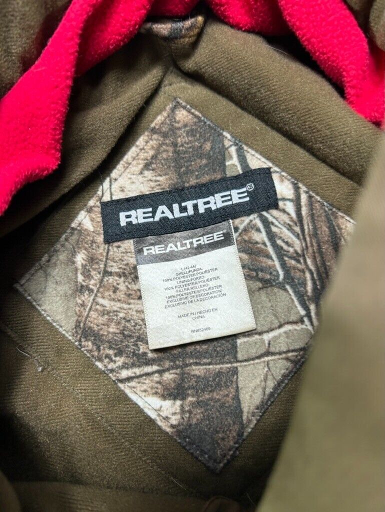 Real Tree Xtra Camo Full Zip Hunting Multi Pocket Jacket Size Large