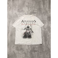 Assassins Creed Revelations Video Game Promo White Graphic T-Shirt Size Large