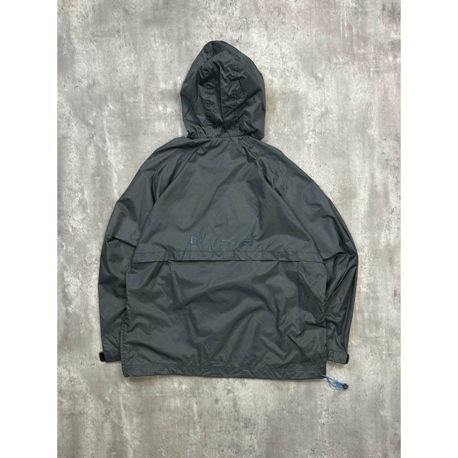 Vintage 2000s Nike Embroidered Swoosh Nylon 1/2 Zip WIndbreaker Jacket Sz Medium