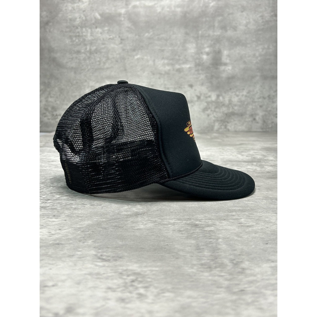 Vintage 80s/90s Niagara Genuine Cycles Graphic Trucker Snapback Trucker Hat OSFA