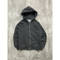 Nike Embroidered Swoosh Full Zip Hooded Gray Sweatshirt Size YOUTH Medium