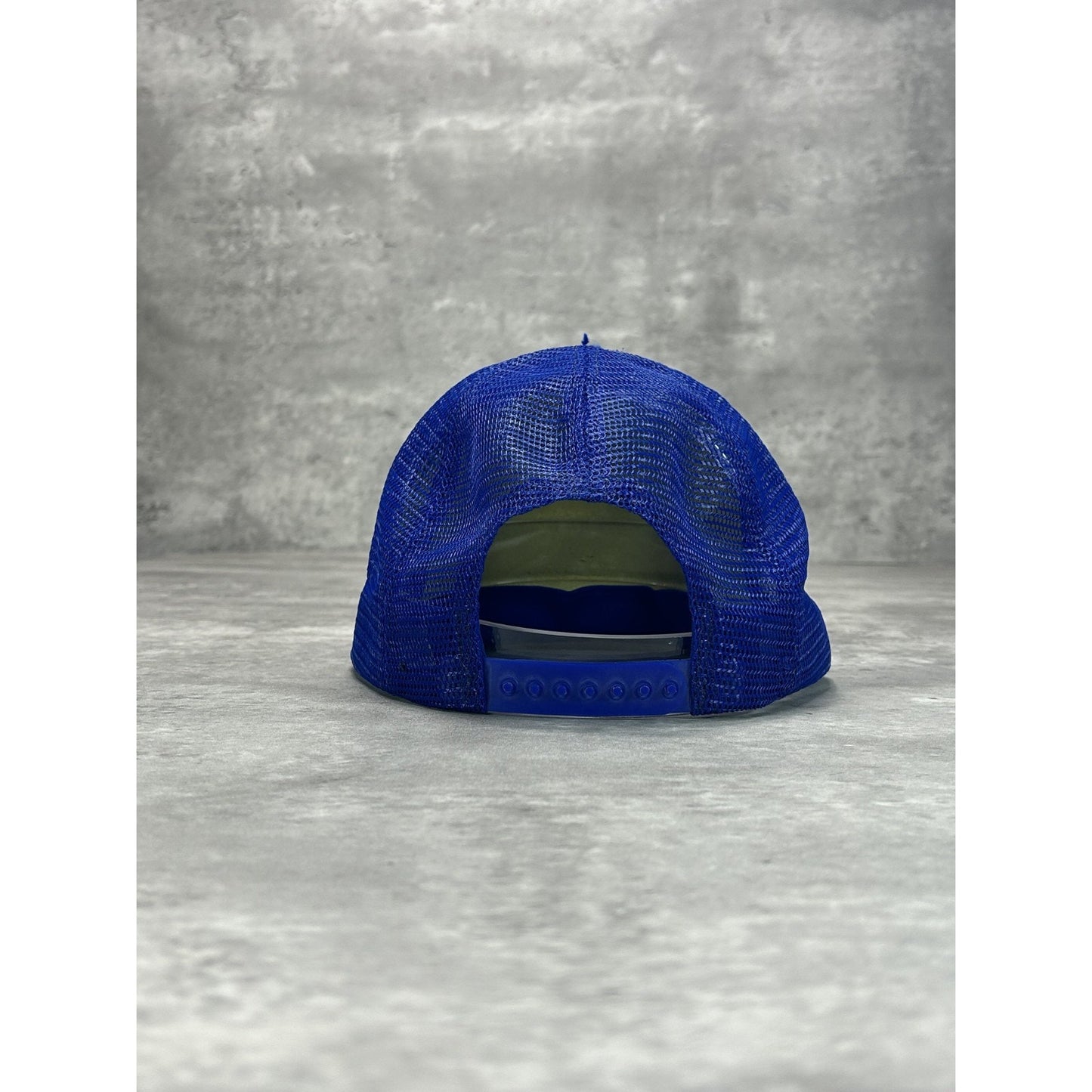 Vintage 80s Leaseway Transportation Graphic Spellout Trucker Snapback Hat OSFA