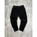 Vintage Women's 90s Levis 550 Tapered Leg Red Tab Black Denim Pants Size 35