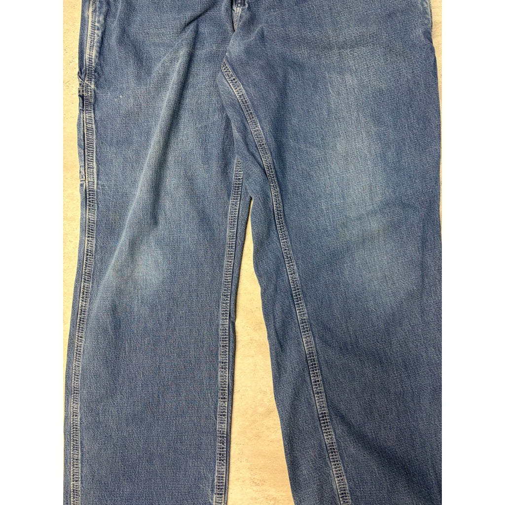 Vintage Carhartt Dungaree Fit Six Pocket Medium Wash Denim Pants Size 36