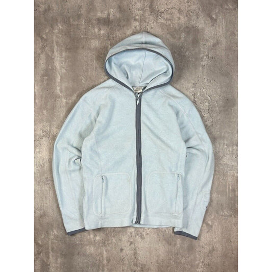 Vintage Womens Nike Embroidered Fleece Full Zip Hooded Sweatshirt Size Medium