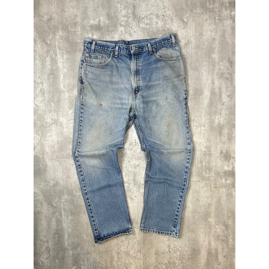 Vintage 90s Levis 505 Red Tab Light Wash Denim Pants Size 37