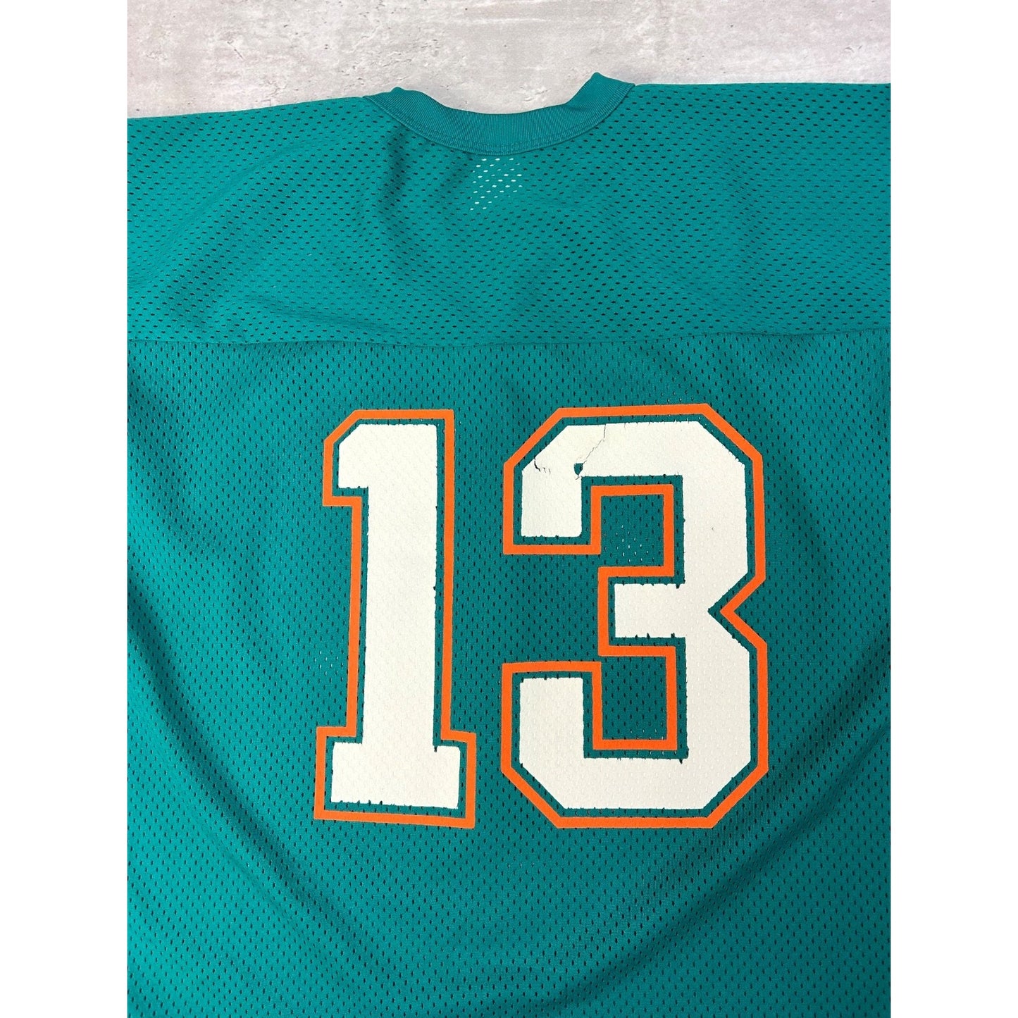 Vintage 90s Dan Marino #13 Miami Dolphins NFL Logo 7 Jersey Size Large