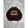 Vintage 90s Cleveland Browns NFL Spellout Graphic Football Sweatshirt Sz Medium
