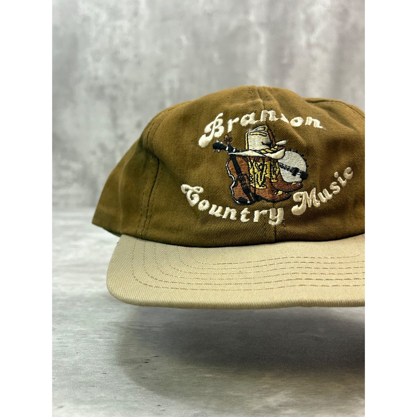Vintage 90s Branson Country Music Embroidered Spellout Snapback Hat OSFA