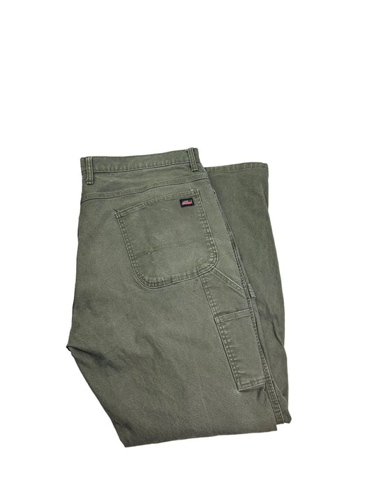 Dickies Canvas Workwear Carpenter Pants Size 42 Green