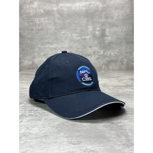Vintage 2000s NFL On CBS Embroidered Spellout Logo Strapback Hat OSFA