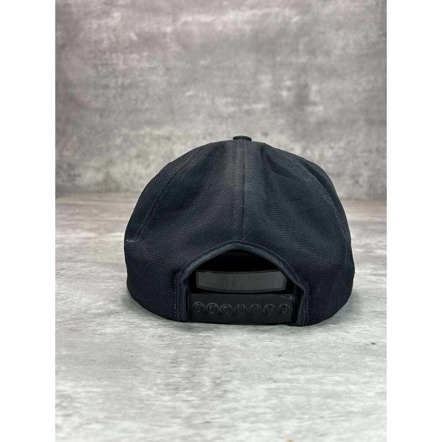 Vintage 1980s Military US Navy Embroidered Spellout Snapback Hat OSFA