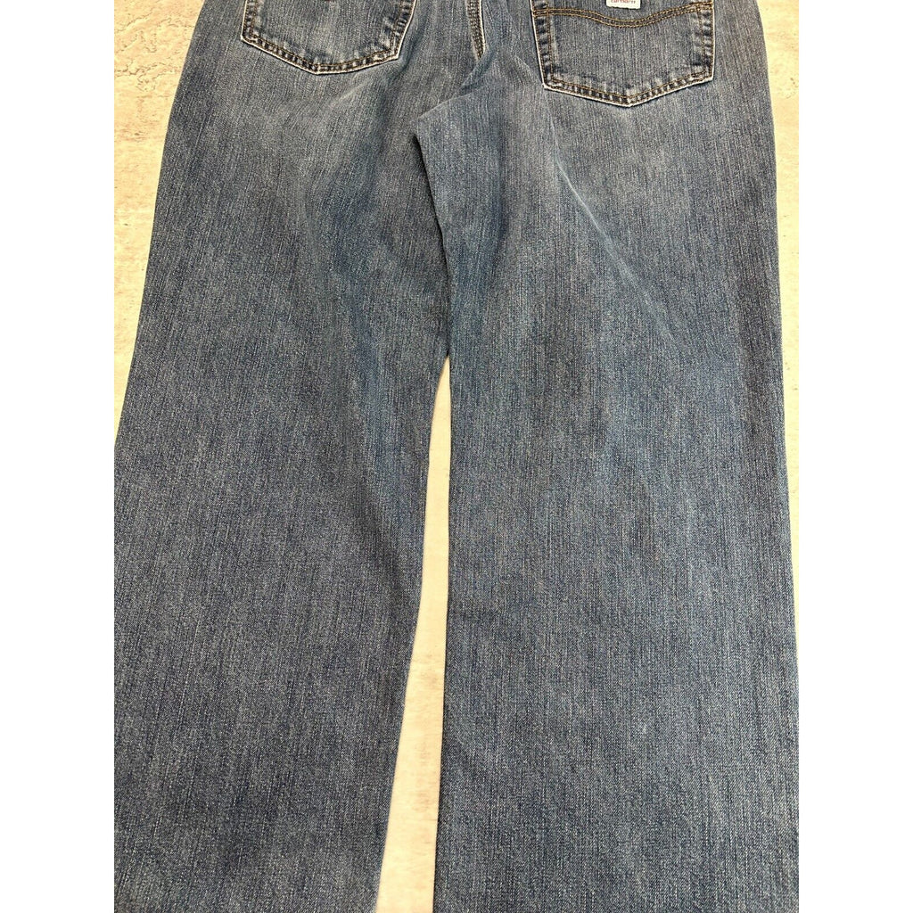 Carhartt Relaxed Fit Dark Wash Denim Workwear Pants Size 36