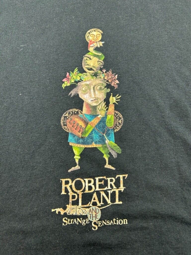 Robert Plant Mighty Rearrangers Rock Music Tour T-Shirt Size Large Black