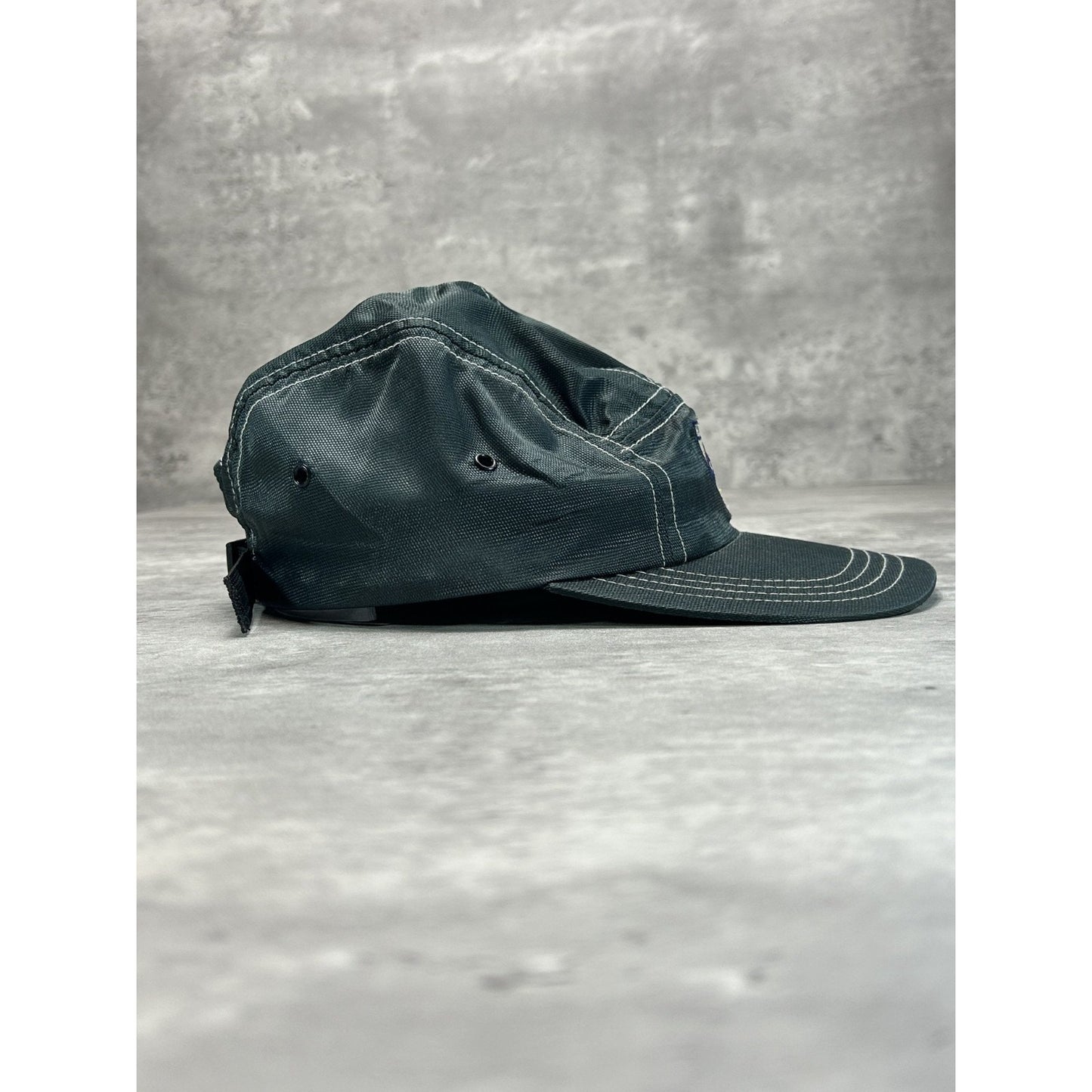 Vintage 90s Tommy Hilfiger Embroidered Crest SIx Panel Strapback Hat OSFA