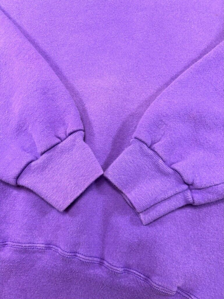 Vintage 80s/90s Champion Blank Crewneck Sweatshirt Size Medium Purple