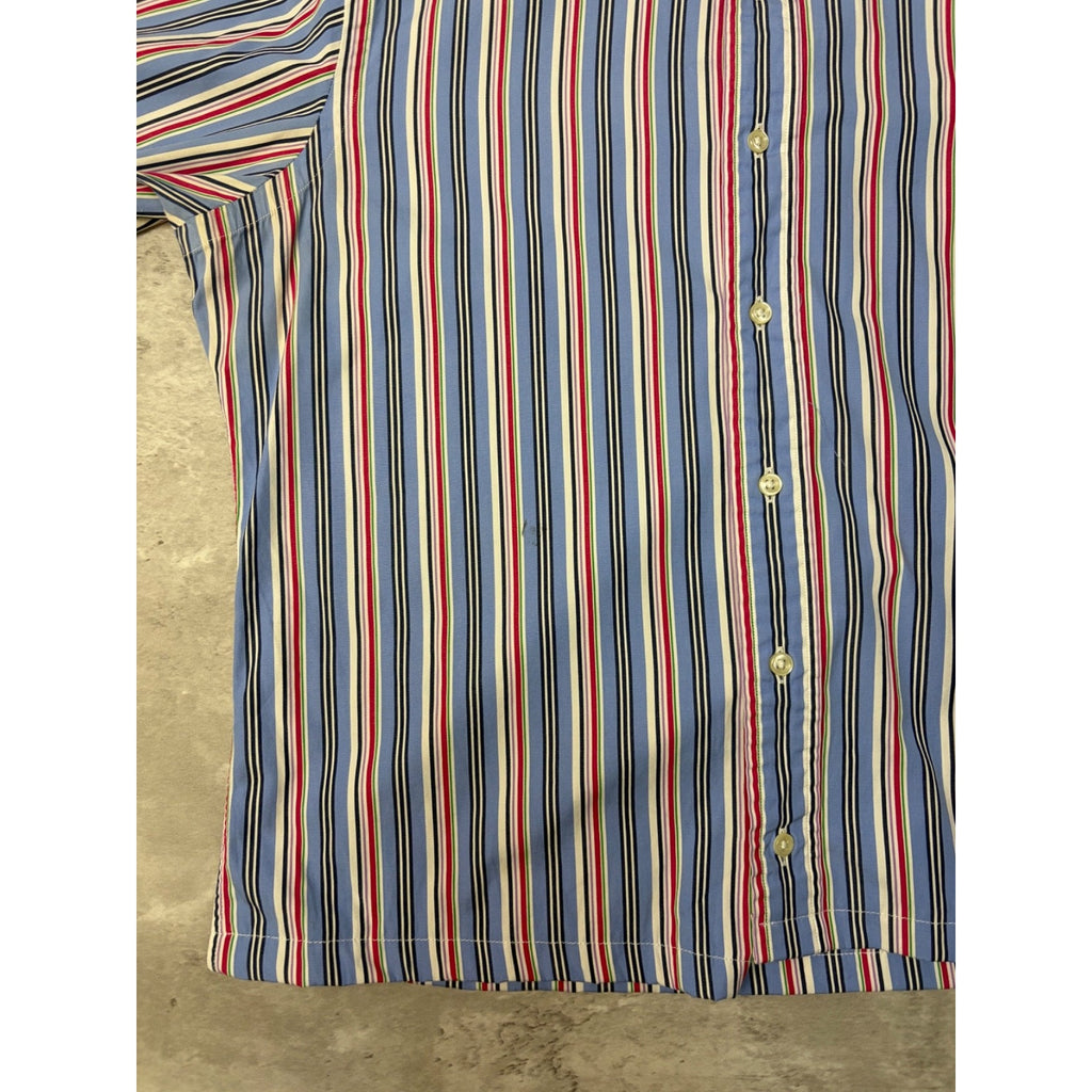 Vintage Polo Ralph Lauren Embroidered Pony Cropped Button Up Shirt Size Medium