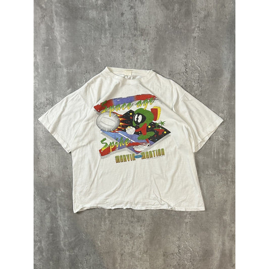 Vintage 1993 Looney Tunes Marvin The Martian Space Age Graphic T-Shirt Size XL