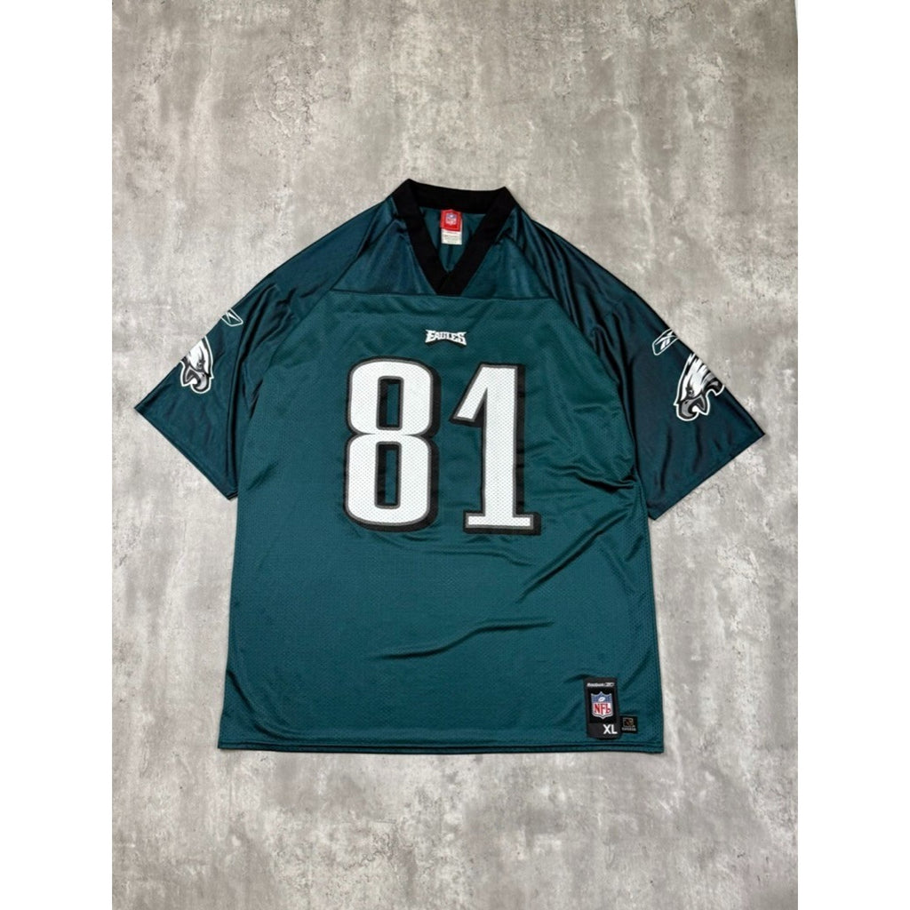 Vintage Terrell Owens #81 Philadelphia Eagles NFL Reebok Football Jersey Size XL