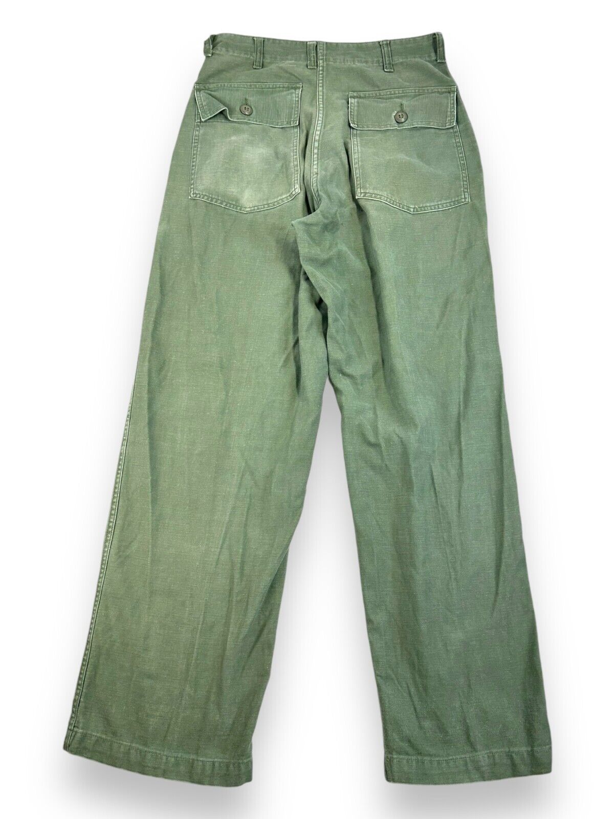 Vintage 70s/80s US Military Issue OG-107 Army Pants Size 28 Green