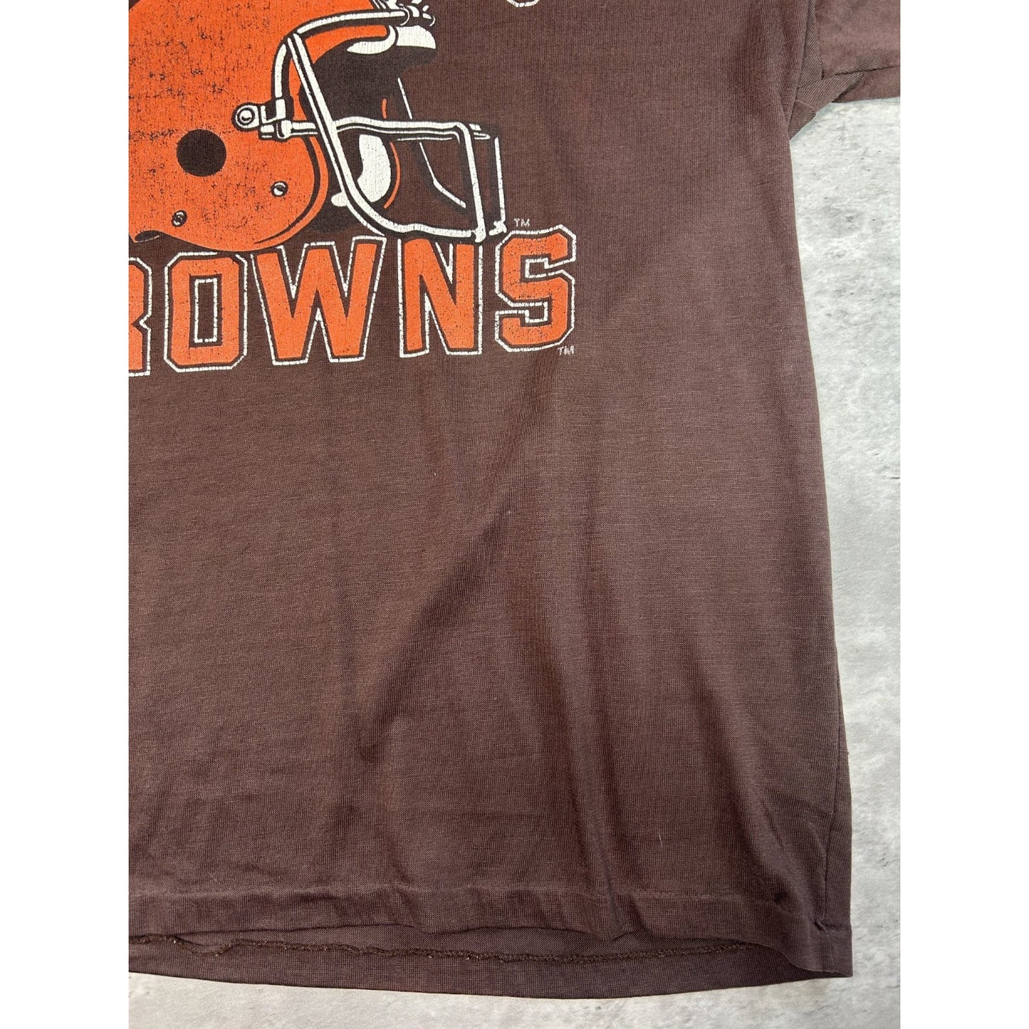 Vintage 90s Cleveland Browns NFL Helmet Graphic Spellout Football Jersey Size XL