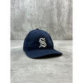 Vintage Old English S Embroidered Logo Snapback Hat OSFA