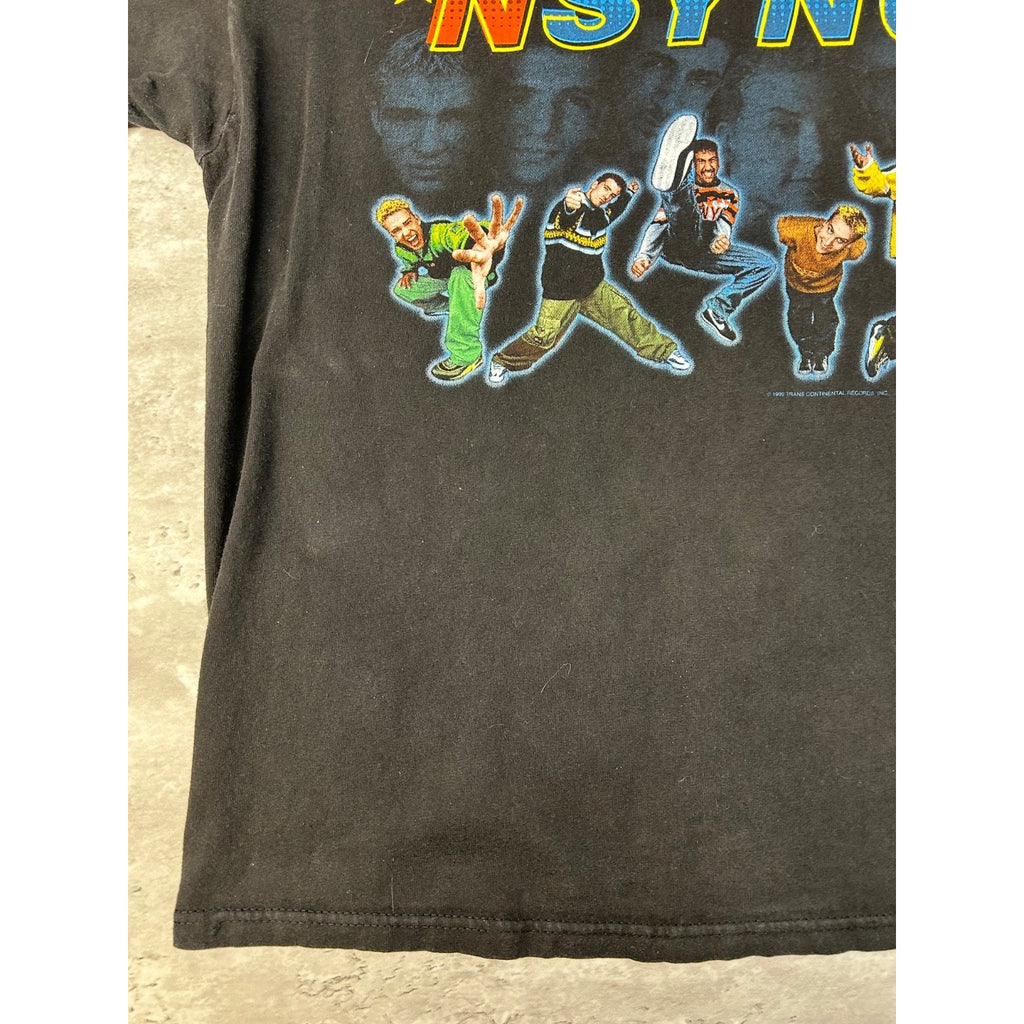 Vintage 1999 Nsync Band Member Graphic Pop Music T-Shirt Size Large