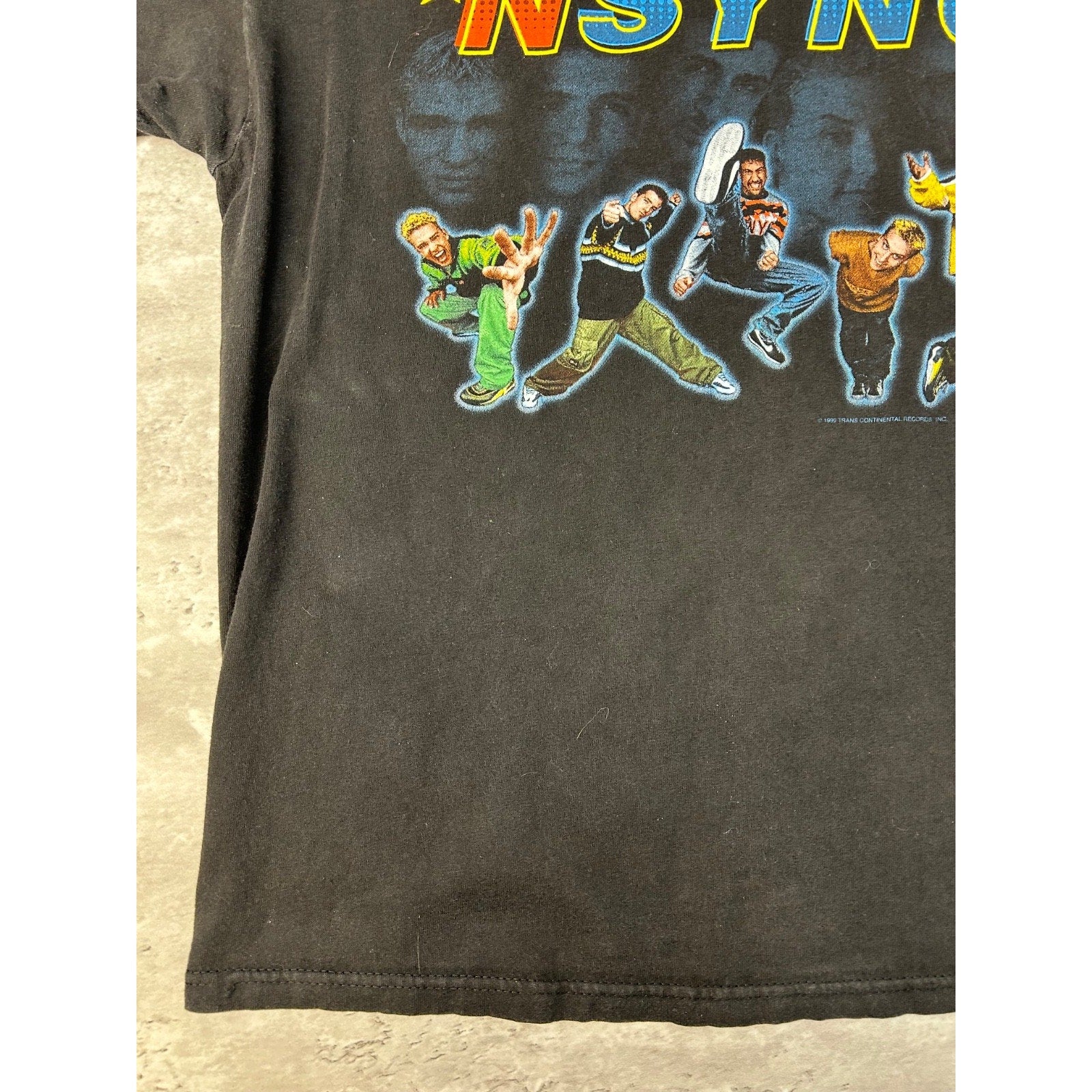 Vintage 1999 Nsync Band Member Graphic Pop Music T-Shirt Size Large