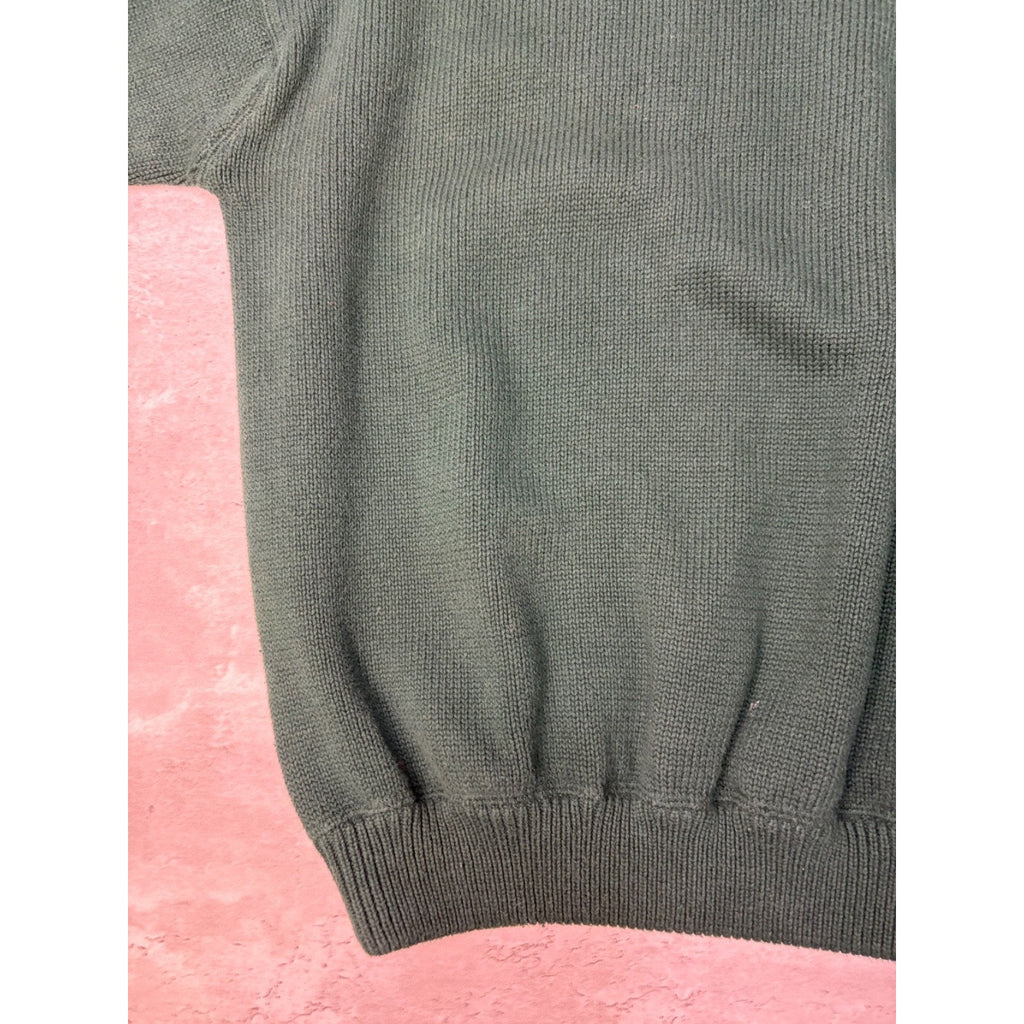 Vintage Tommy Hilfiger Embroidered Crest Pullover Knit Sweater Size Large