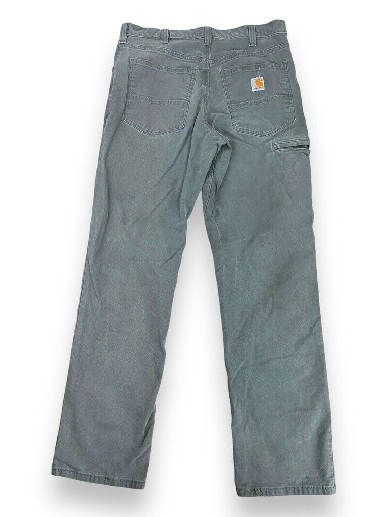 Carhartt Canvas Workwear Five Pocket Relaxed Fit Pants Size 32 Gray