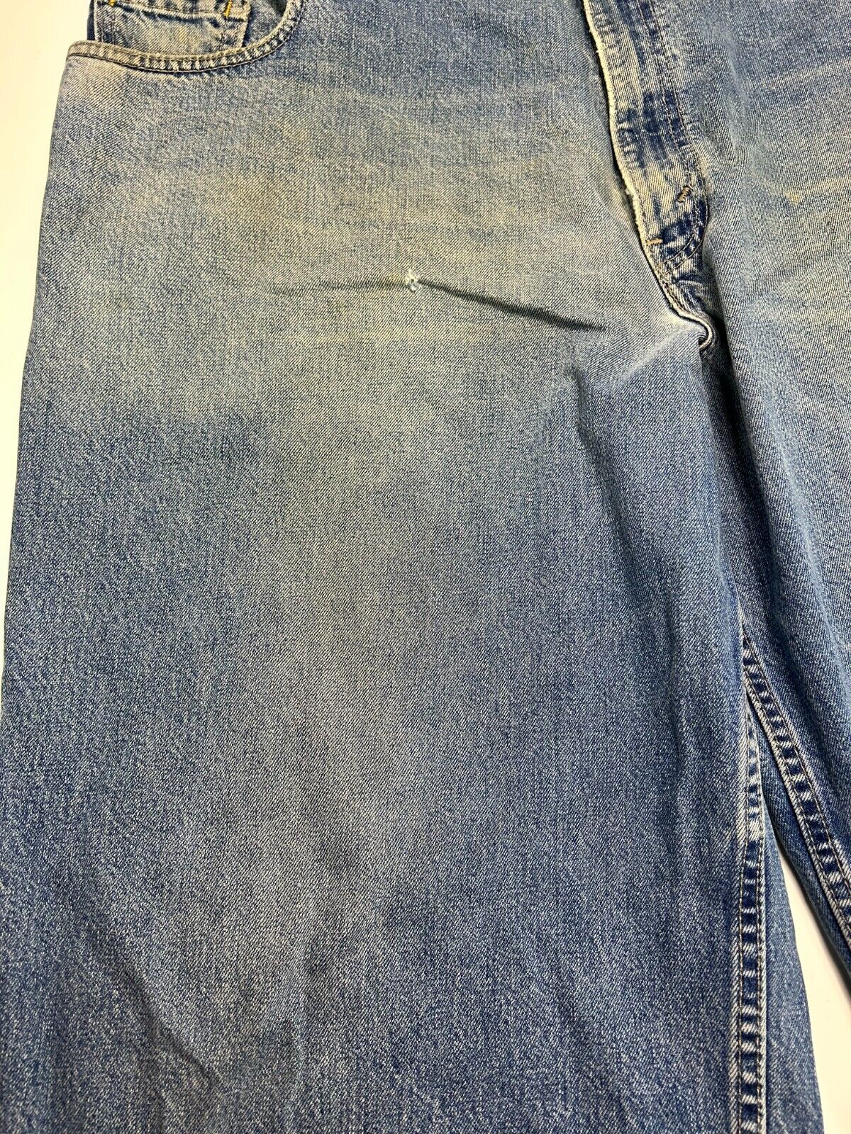 Vintage Levis Silver Tab Baggy Fit Light Wash Denim Pants Size 43W Blue