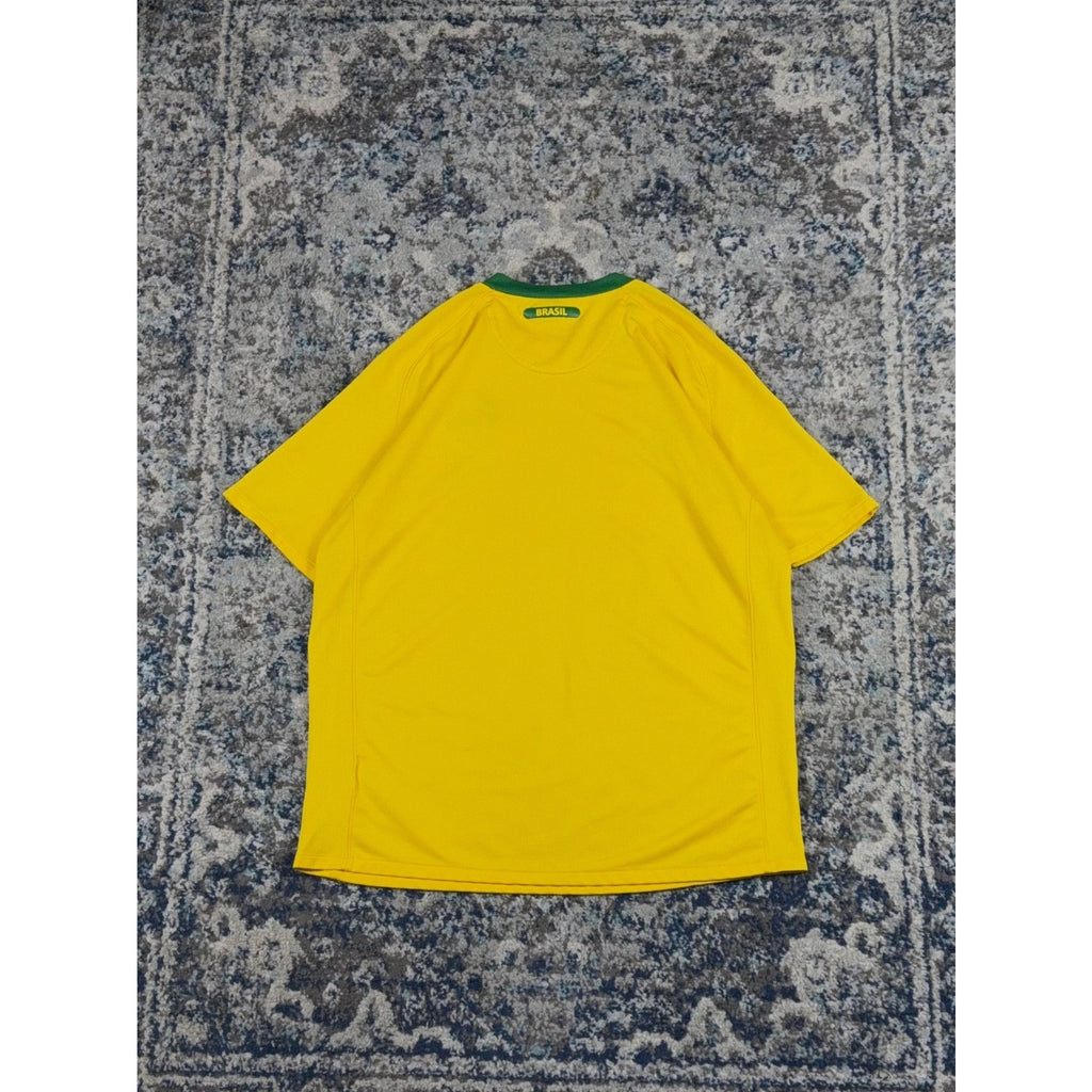 Nike Brazil National Team Embroidered Soccer Jersey Size Large