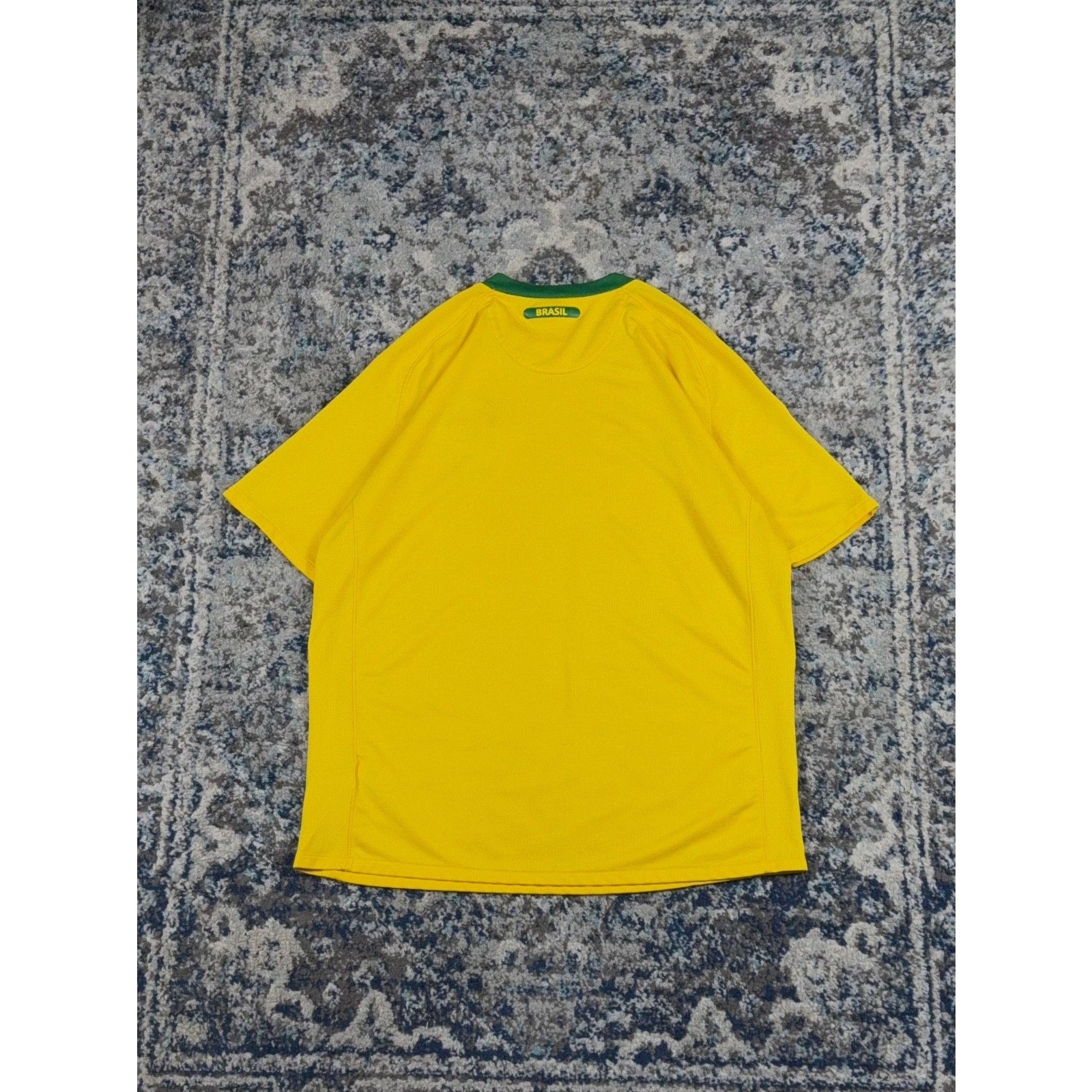 Nike Brazil National Team Embroidered Soccer Jersey Size Large