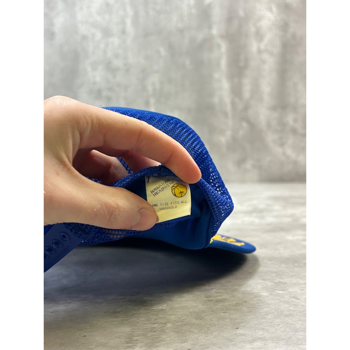 Vintage 90s Hawaii Embroidered Scrambled Eggs Trucker Snapback Hat OSFA