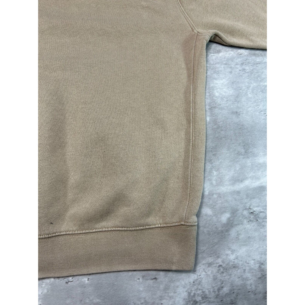 Nike Embroidered Logo Hooded Sweatshirt Size XS Beige