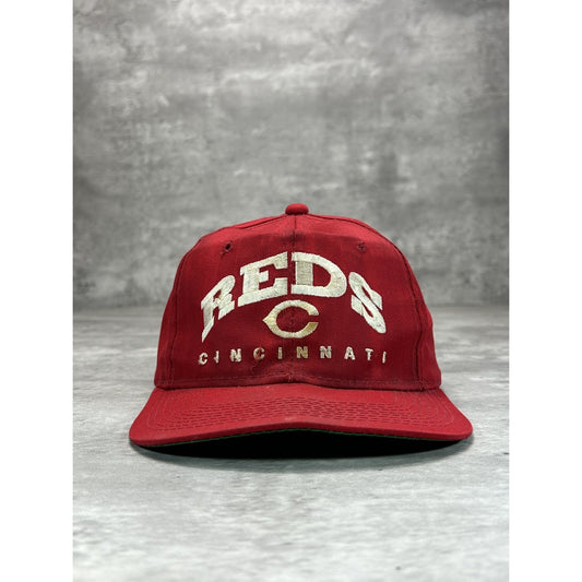 Vintage 90s Cincinnati Reds MLB Embroidered Logo Baseball Snapback Hat OSFA