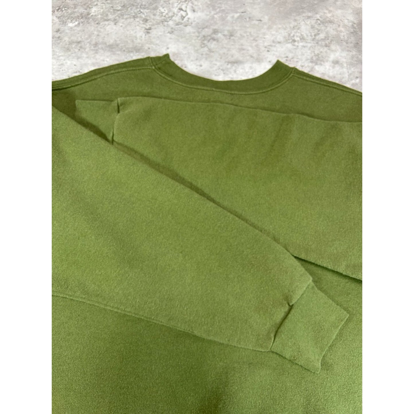 Vintage USMC Graphic Crest Spellout Pullover Sweatshirt Size Medium Green