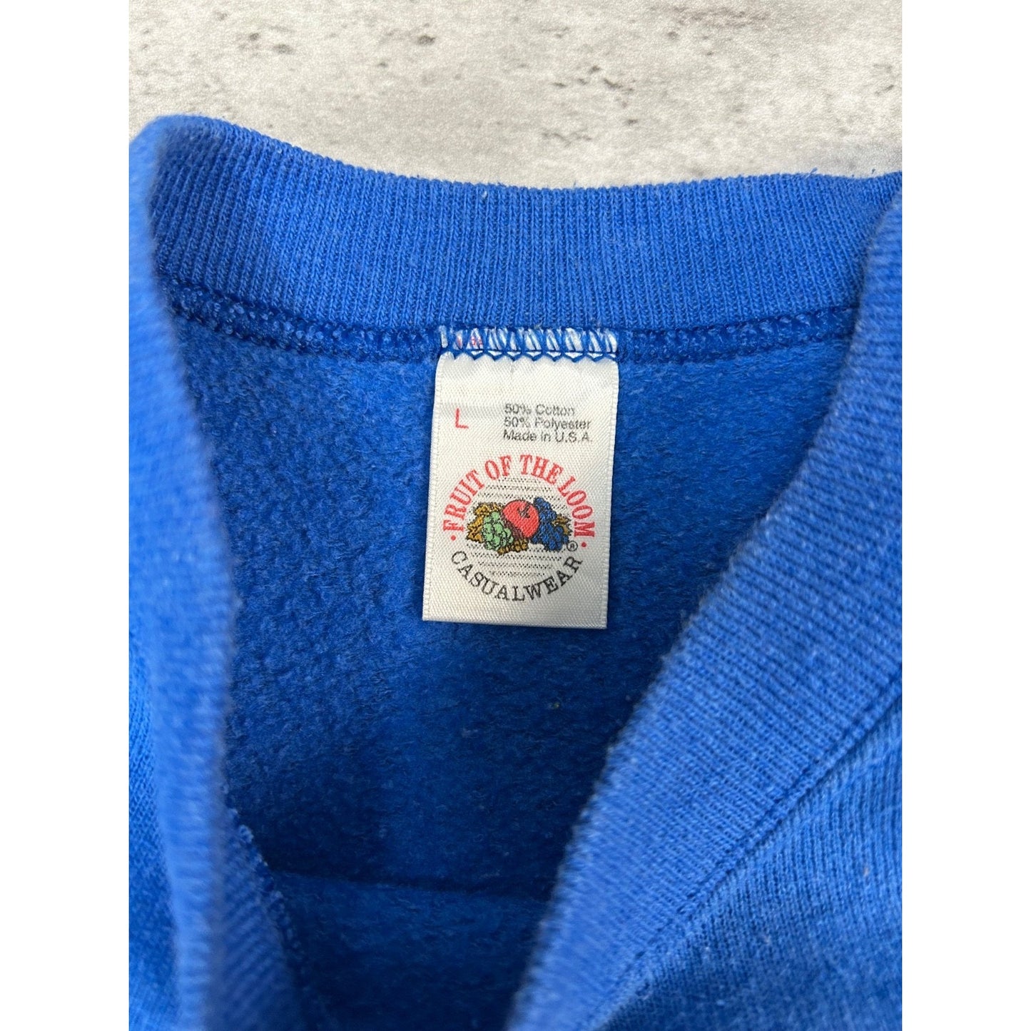 Vintage 80s/90s Wisconsin Badgers NCAA Arc Spellout Sweatshirt Size Large