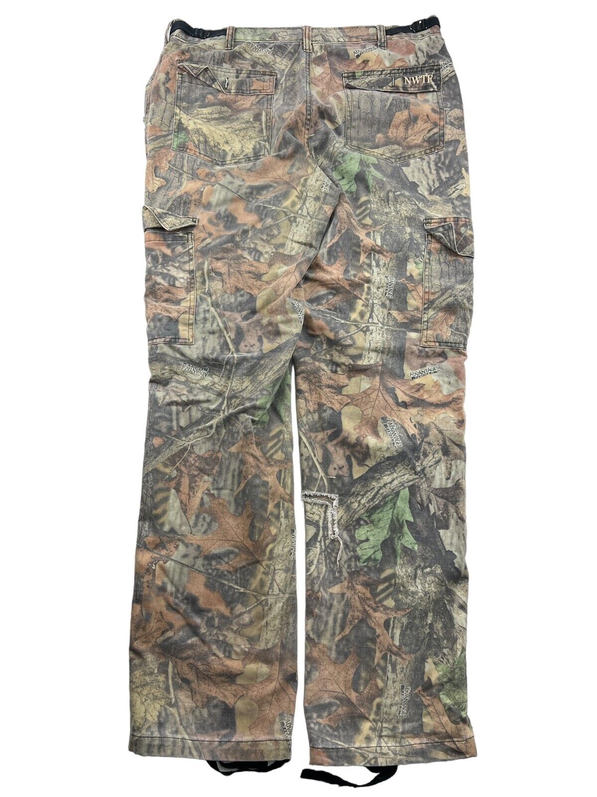 Vintage NWTF Advantage Timber Camo Straight Leg Cargo Hunting Pants Size 37