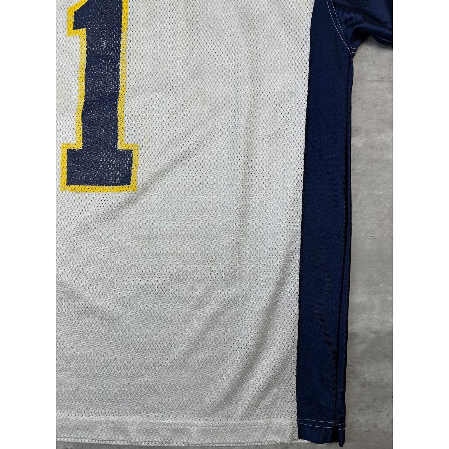 Vintage Michigan Wolverines #1 NCAA Starter Football Jersey Size Large