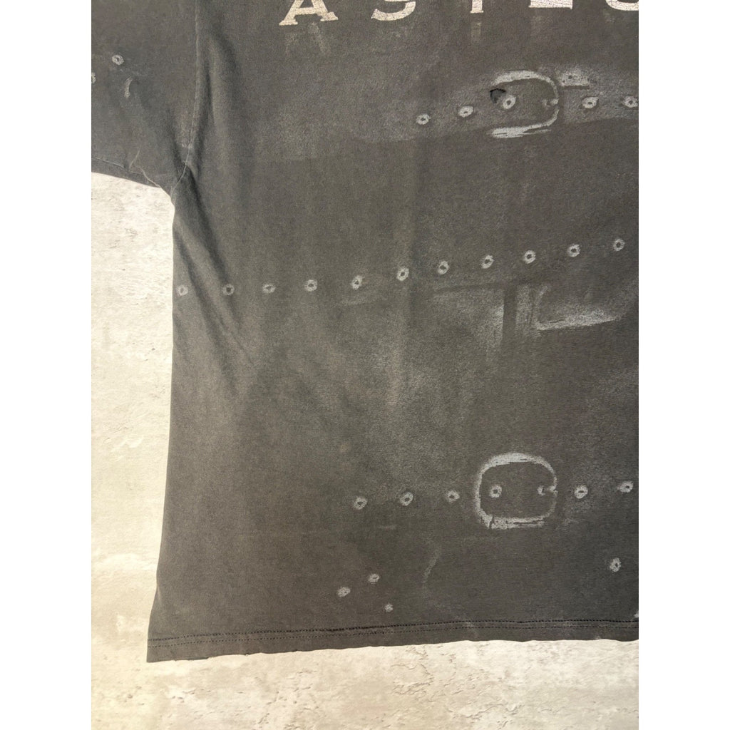 Vintage Disturbed Aslyum Heavy Metal Music Black Band T-Shirt Size XL