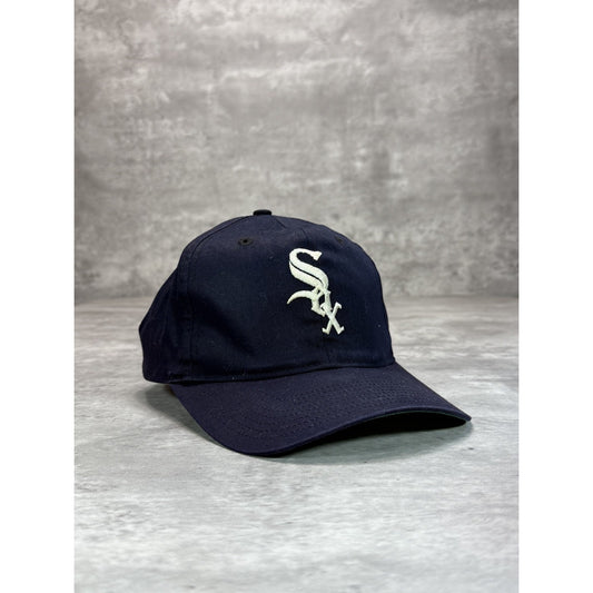 Vintage 90s Chicago White Sox MLB Embroidered Logo Baseball Snapback Hat OSFA