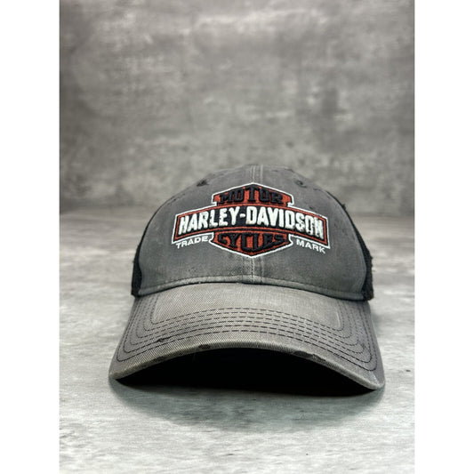 Harley Davidson Embroidered Logo Trucker Snapback Hat OSFA