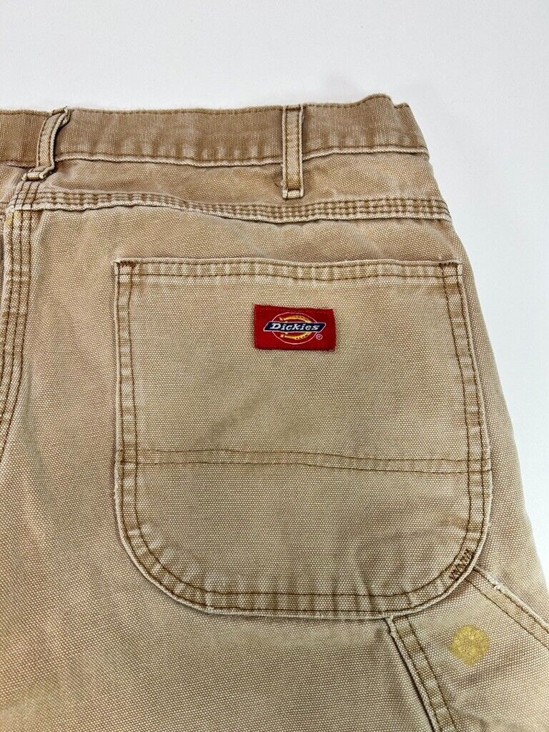 Dickies Canvas Workwear Carpenter Pants Size 33 Beige