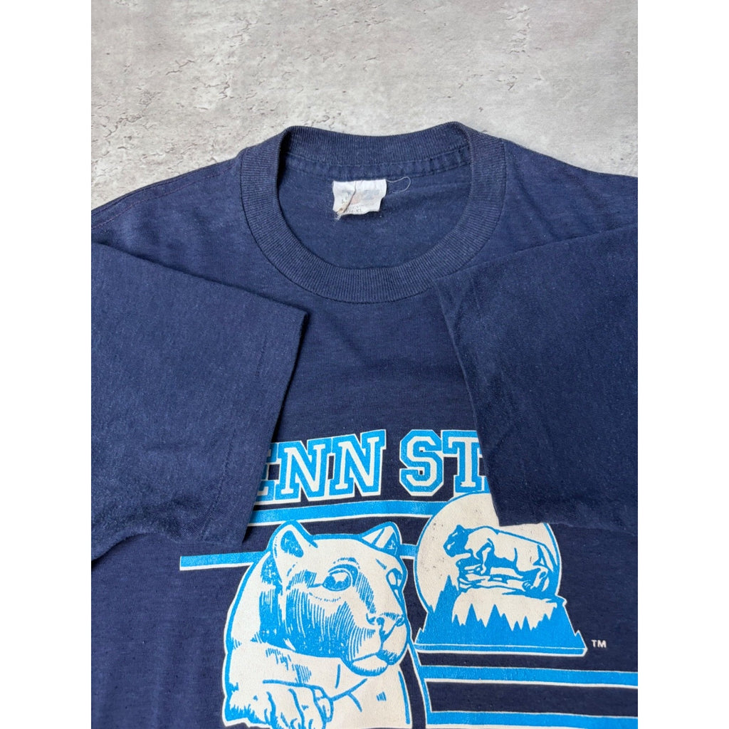 Vintage 80s/90s Penn State Nittany Lions NCAA Spellout T-Shirt Sz XL YOUTH