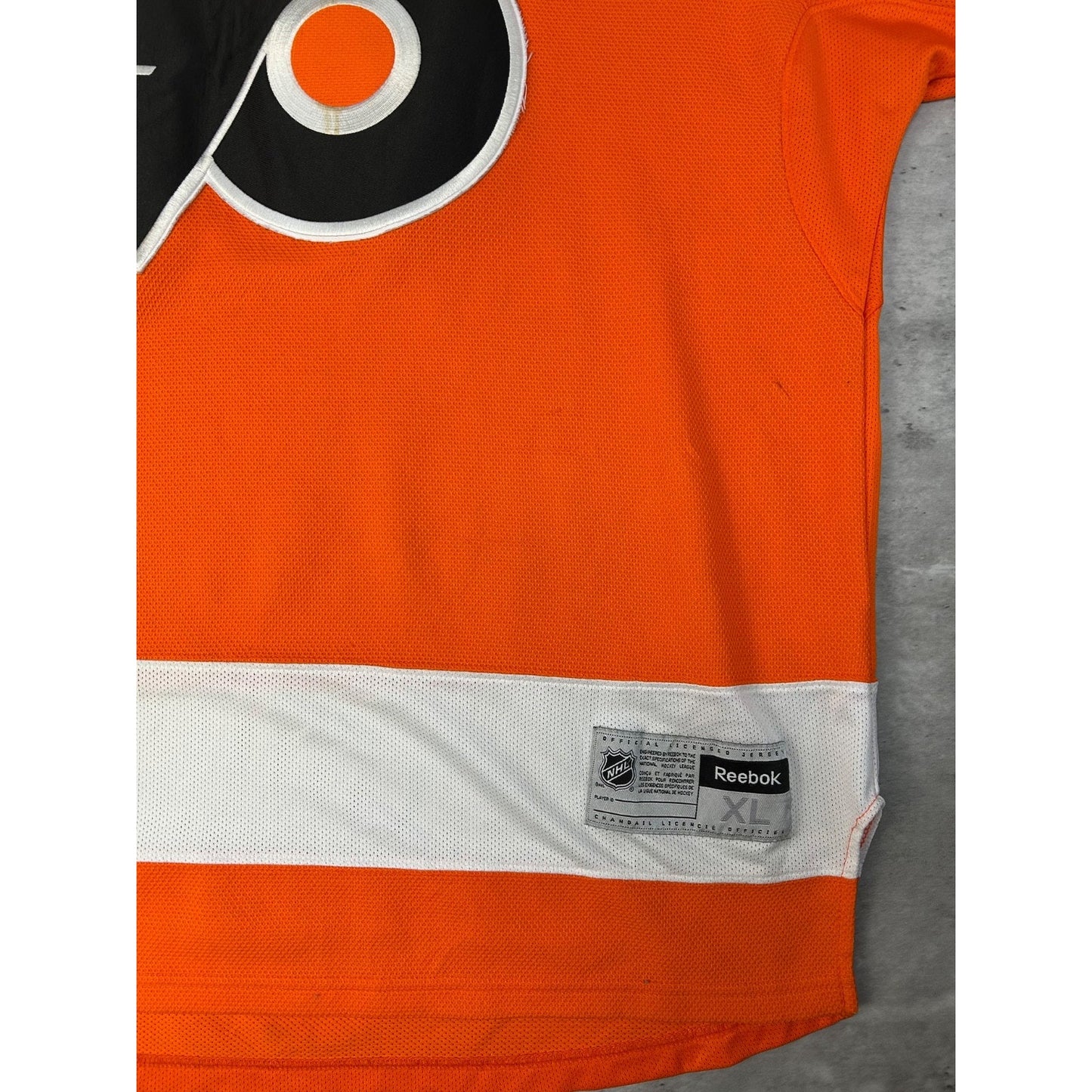 Vintage Philadelphia Flyers NHL Stitched Reebok Hockey Jersey Size XL