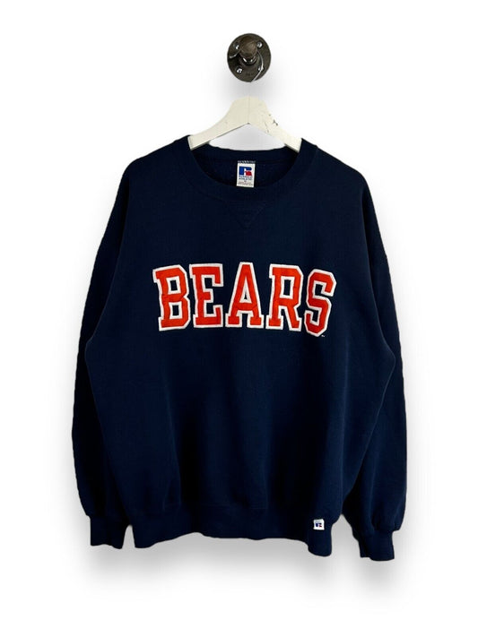 Vintage 90s Chicago Bears NFL Embroidered Spellout Football Sweatshirt Size XL