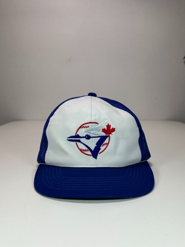 Vintage 80s/90s Toronto Blue Jays MLB Embroidered Trucker Snapback Hat OSFA