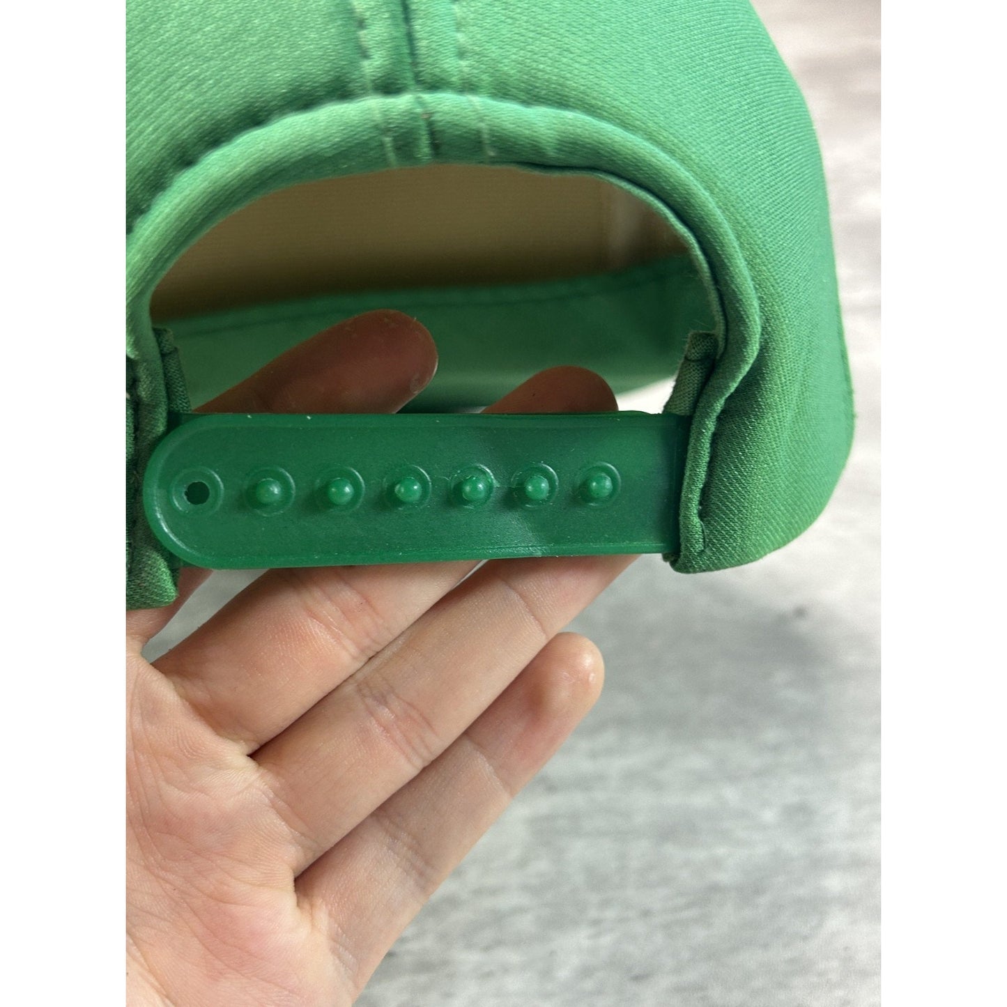 Vintage 80s/90s Classic Blank Snapback Hat OSFA Green
